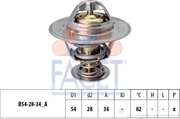 FACET 7.8218S - Термостат охлаждающей жидкости / корпус autospares.lv