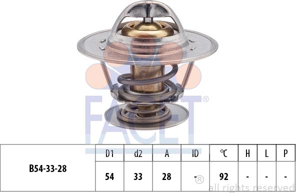 FACET 7.8213S - Термостат охлаждающей жидкости / корпус autospares.lv