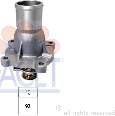 FACET 7.8738 - Термостат охлаждающей жидкости / корпус autospares.lv