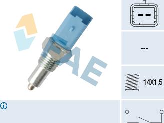 FAE 40999 - Датчик, переключатель, фара заднего хода autospares.lv