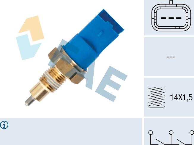 FAE 40998 - Датчик, переключатель, фара заднего хода autospares.lv