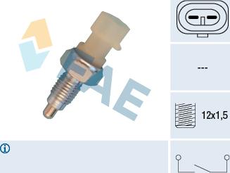 FAE 40830 - Датчик, переключатель, фара заднего хода autospares.lv