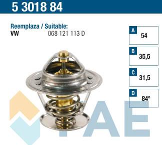 FAE 5301884 - Термостат охлаждающей жидкости / корпус autospares.lv