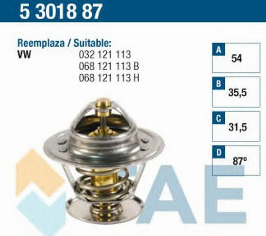 FAE 5301887 - Термостат охлаждающей жидкости / корпус autospares.lv