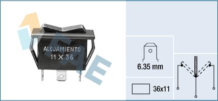 FAE 62910 - Выключатель вентилятора, отопление / вентиляция autospares.lv