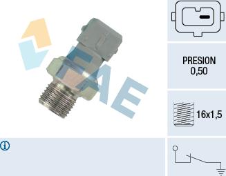 FAE 12460 - Датчик, давление масла autospares.lv