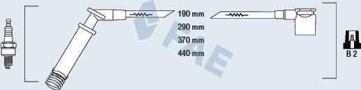 FAE 85100 - Комплект проводов зажигания autospares.lv