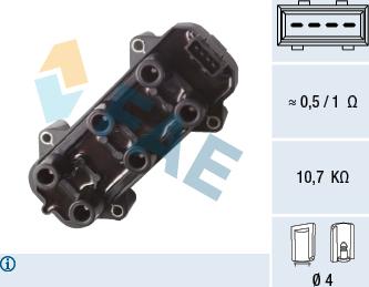 FAE 80406 - Катушка зажигания autospares.lv