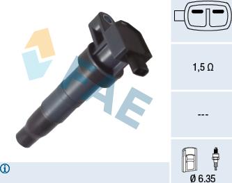 FAE 80425 - Катушка зажигания autospares.lv