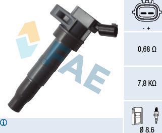 FAE 80341 - Катушка зажигания autospares.lv