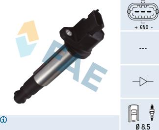 FAE 80359 - Катушка зажигания autospares.lv