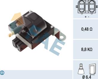 FAE 80356 - Катушка зажигания autospares.lv