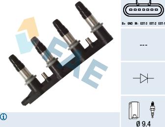 FAE 80351 - Катушка зажигания autospares.lv