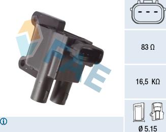 FAE 80381 - Катушка зажигания autospares.lv