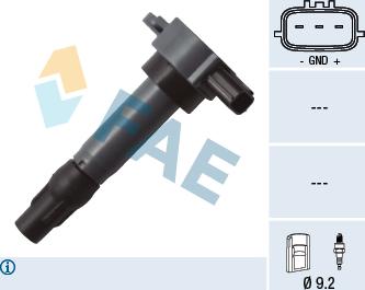 FAE 80339 - Катушка зажигания autospares.lv