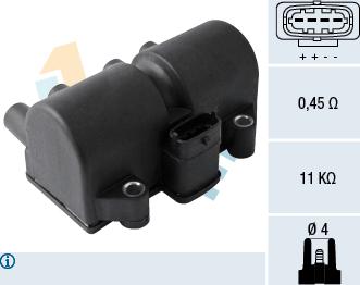 FAE 80320 - Катушка зажигания autospares.lv