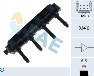 FAE 80209 - Катушка зажигания autospares.lv