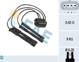 FAE 80206 - Катушка зажигания autospares.lv