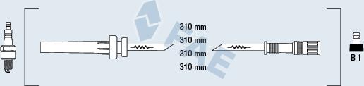 FAE 83984 - Комплект проводов зажигания autospares.lv