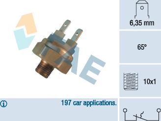 FAE 35440 - Термовыключатель, предпусковой подогрев впускной трубы autospares.lv