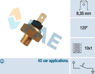 FAE 35520 - Датчик, температура охлаждающей жидкости autospares.lv