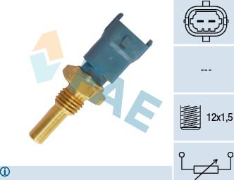 FAE 33490 - Датчик, температура масла autospares.lv