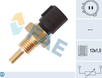 FAE 33451 - Датчик, температура масла autospares.lv