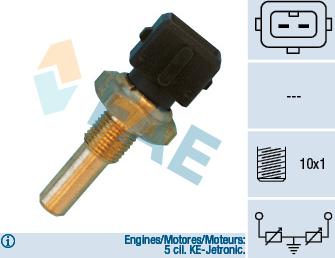 FAE 33410 - Датчик, температура охлаждающей жидкости autospares.lv