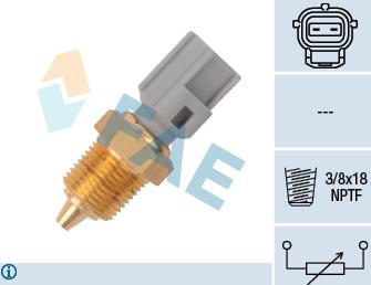 FAE 33425 - Датчик, температура масла autospares.lv