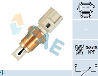 FAE 33426 - Датчик, температура впускаемого воздуха autospares.lv