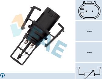 FAE 33504 - Датчик, температура впускаемого воздуха autospares.lv