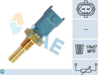 FAE 33690 - Датчик, температура охлаждающей жидкости autospares.lv