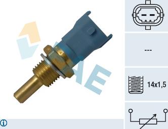 FAE 33688 - Датчик, температура охлаждающей жидкости autospares.lv