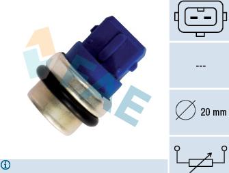 FAE 33630 - Датчик, температура охлаждающей жидкости autospares.lv