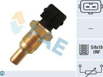 FAE 33050 - Датчик, температура охлаждающей жидкости autospares.lv