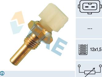 FAE 33020 - Датчик, температура охлаждающей жидкости autospares.lv