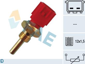 FAE 33110 - Датчик, температура охлаждающей жидкости autospares.lv