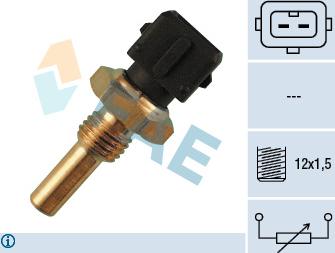 FAE 33370 - Датчик, температура охлаждающей жидкости autospares.lv