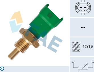 FAE 33251 - Датчик, температура масла autospares.lv