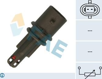 FAE 33225 - Датчик, температура впускаемого воздуха autospares.lv