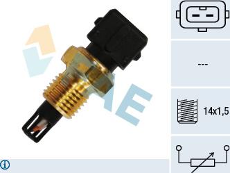 FAE 33220 - Датчик, температура впускаемого воздуха autospares.lv