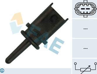 FAE 33222 - Датчик, температура впускаемого воздуха autospares.lv