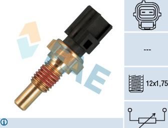 FAE 33746 - Датчик, температура головки цилиндров autospares.lv