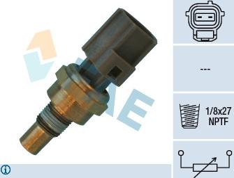 FAE 33750 - Датчик, температура головки цилиндров autospares.lv