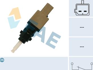 FAE 24412 - Выключатель стоп сигнала / сцепления autospares.lv