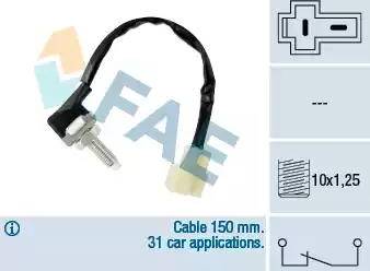 FAE 24541 - Выключатель стоп сигнала / сцепления autospares.lv
