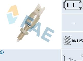 FAE 24550 - Выключатель стоп сигнала / сцепления autospares.lv