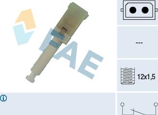 FAE 24560 - Выключатель стоп сигнала / сцепления autospares.lv