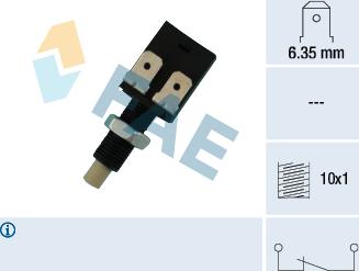 FAE 24080 - Выключатель стоп сигнала / сцепления autospares.lv