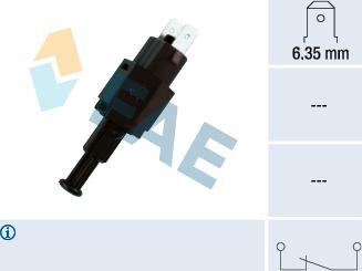 FAE 24310 - Выключатель стоп сигнала / сцепления autospares.lv